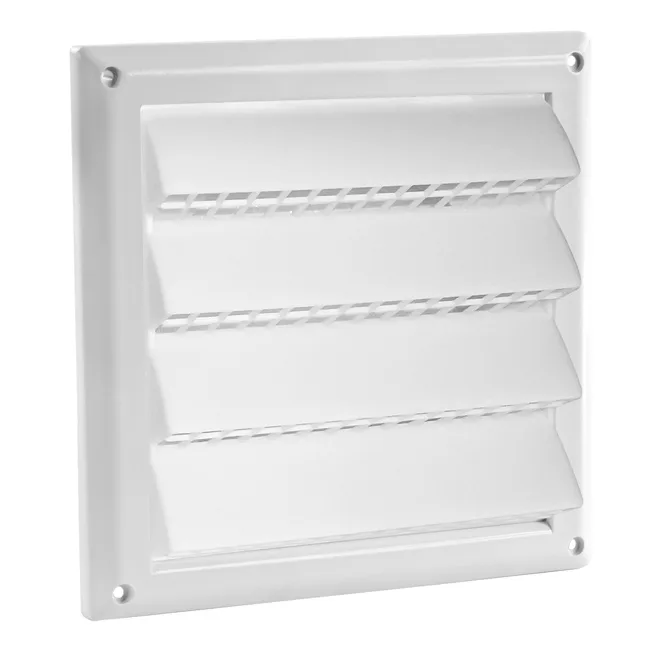 Imperial Air Intake Cap With Plastic Screen - White, 6"