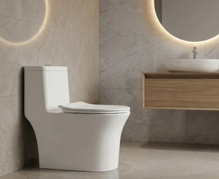 One-Piece Toilet - White