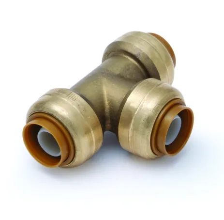 Brass Push Fit Tee - 1"