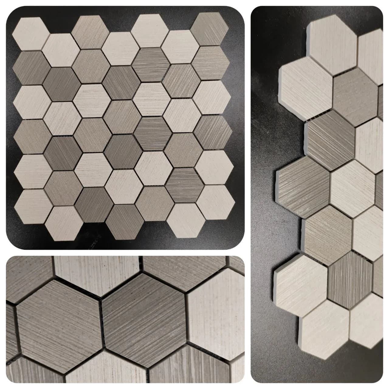 ST4848235 Shower Floor - Elora Hexagon Dark, 12"