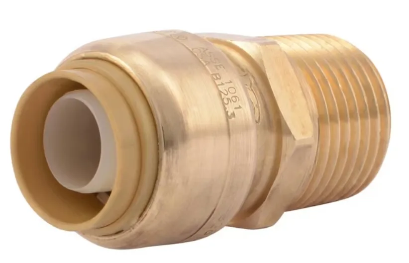 Linnet Brass Adapter - 1/2" Push Fit x 1/2" Male Thread