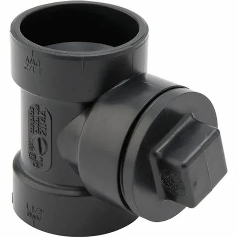 ABS Cleanout Tee With Plug - 3"