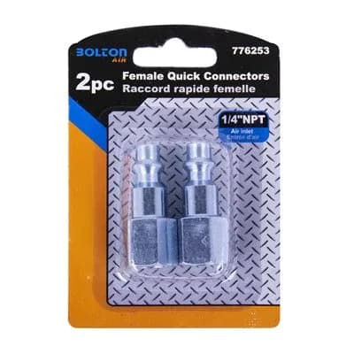 Bolton Air plugs - 2pc, 1/4 in. F NPT x 1/4 in.