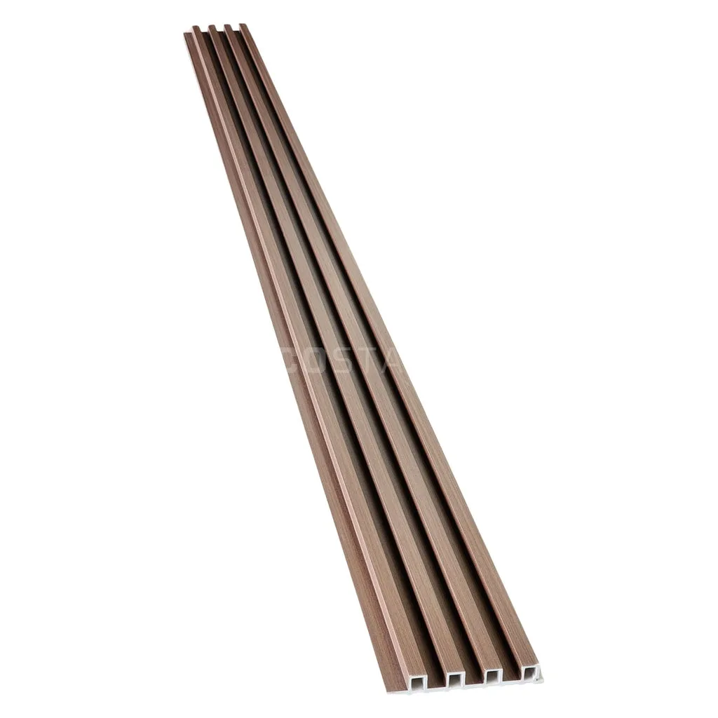 Mocha Wood WPC Fluted Panel