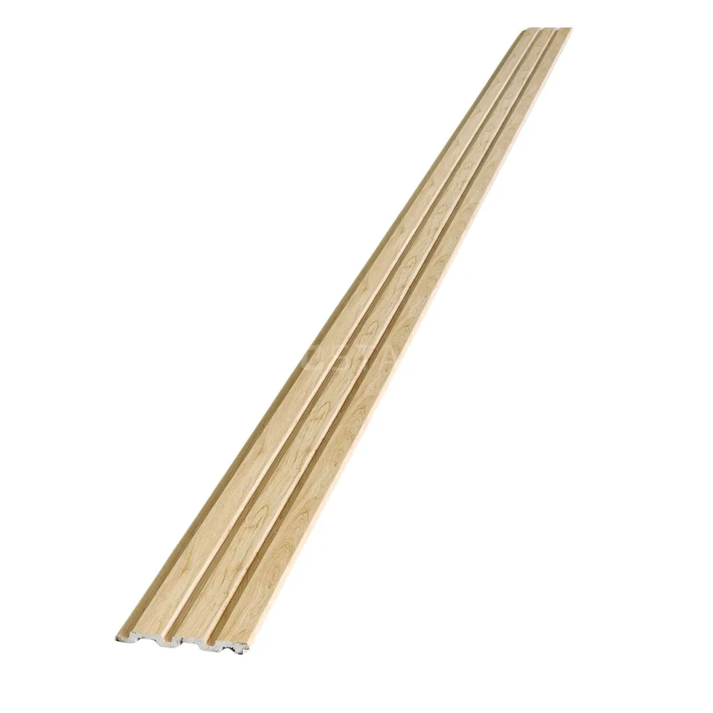 Natural Oak WPC Fluted Panel