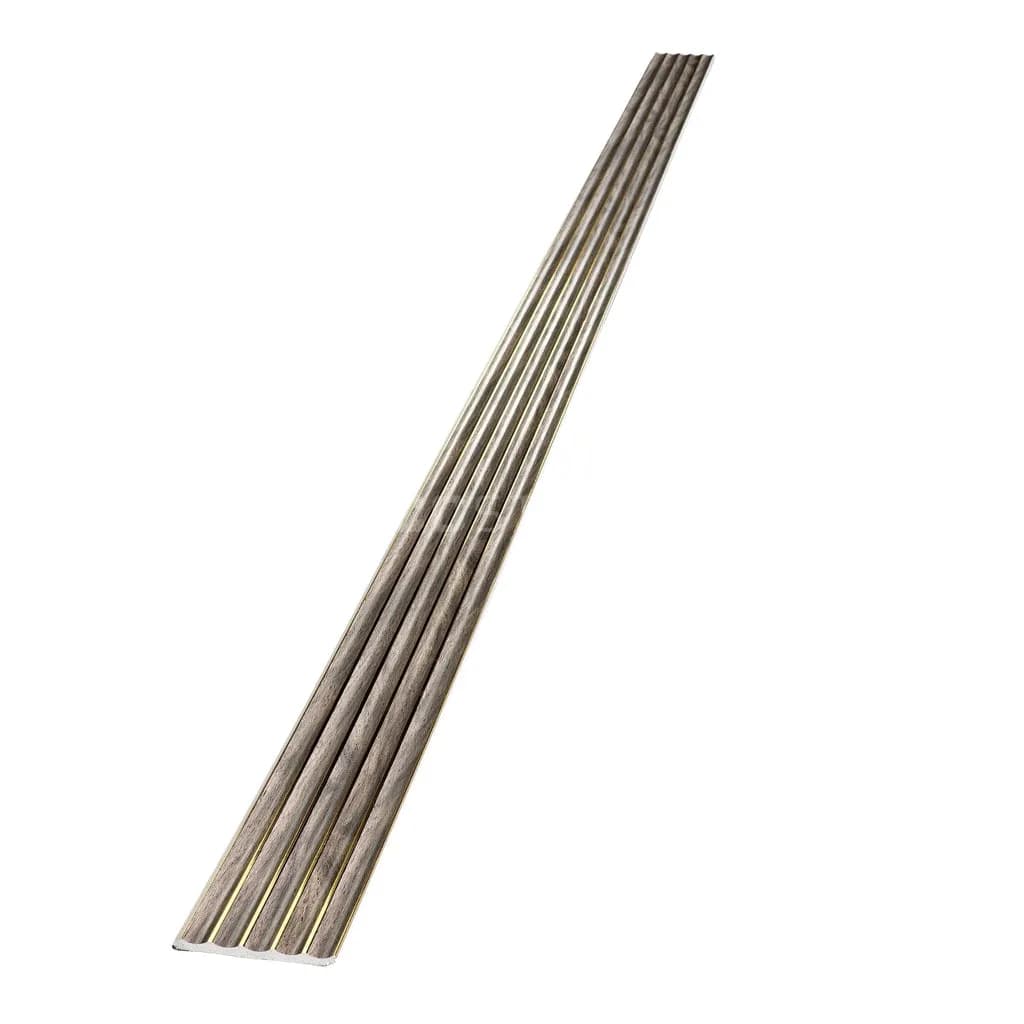 Gold-Lined Walnut PU Wall Panel